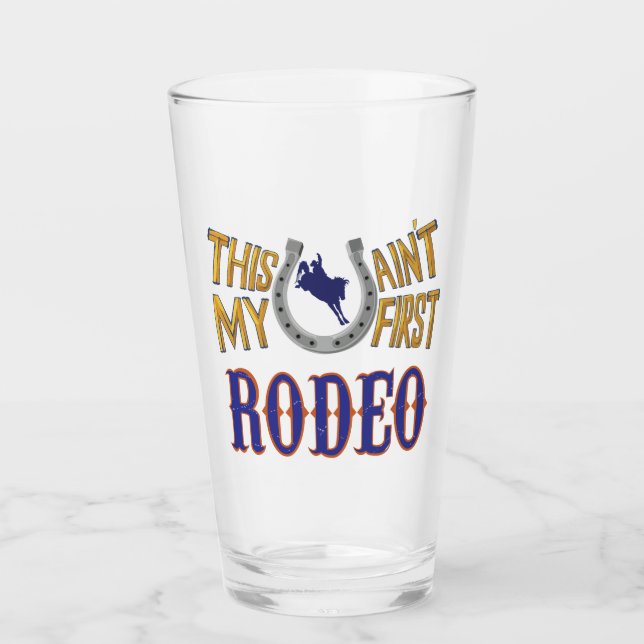 Verre Ce n'est pas mon premier Rodeo (Devant)