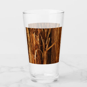 Verre Cèdre texturé en écorce de bois