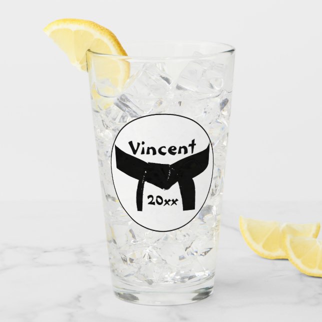 Verre Ceinture noire des arts martiaux (Devant glace)