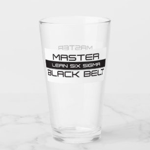 Verre Ceinture noire Maître Lean Six Sigma