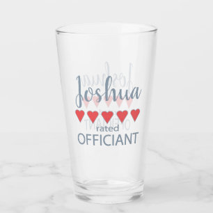 Verre Célébrant 5 cœurs pour la mariée et le cortège de