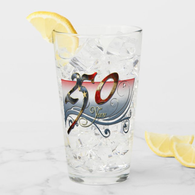 Verre Celebrate 250 Years of American Dreams (Devant glace)