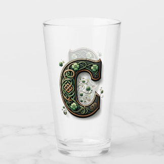 Verre Celtic Monogram Pint Glass