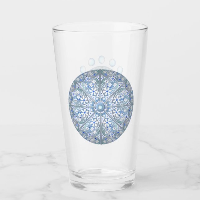 Verre Céramique Lace bleu clair (Devant)