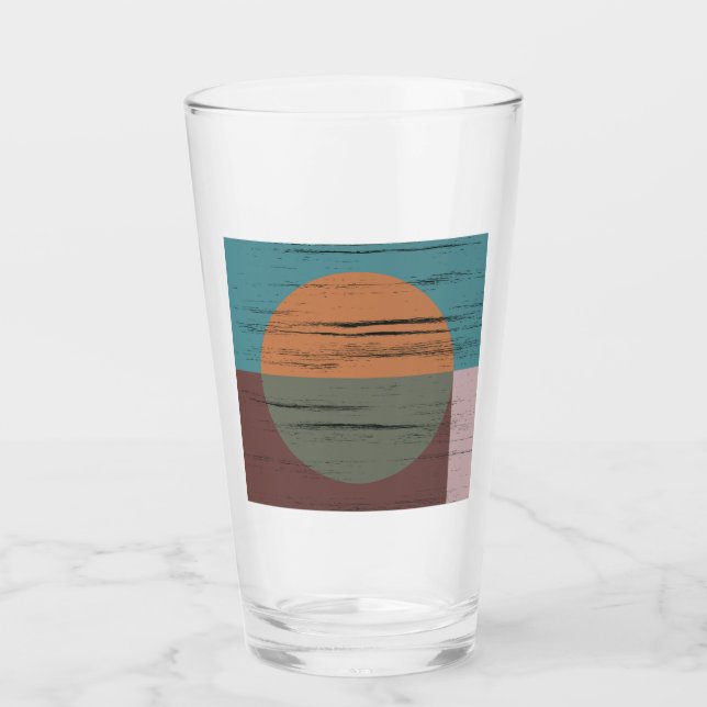 Verre Cercle Orange Et Vert (Devant)