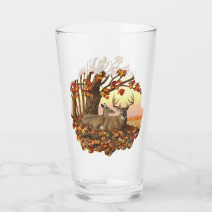 Verre Cerf blanc en automne Nouvelle-Angleterre Couleurs
