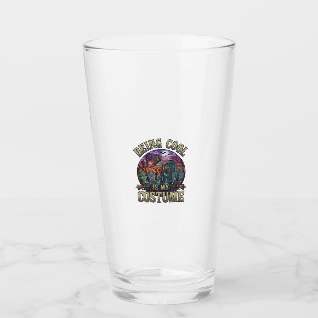 Verre C'est Cool C'est Costume Halloween Zombie Cimetièr (Devant)