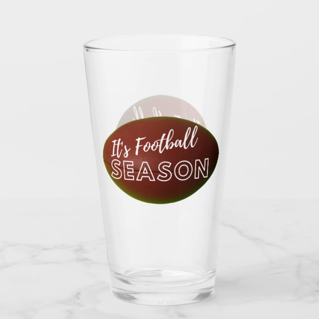Verre C'est la saison de football Beer Glass Tumbler (Devant)