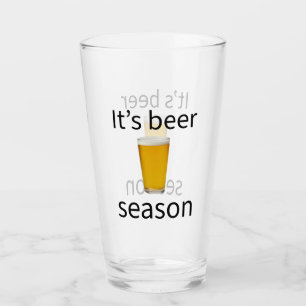 Verre C'est la saison de la bière Fun amateur de bière p