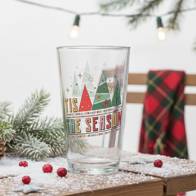 Verre C'est la saison des sapins de Noël modernes (Créateur téléchargé)