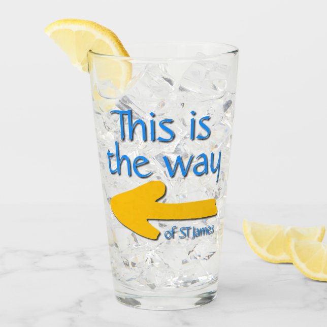 Verre C'est le chemin de saint james (Devant glace)