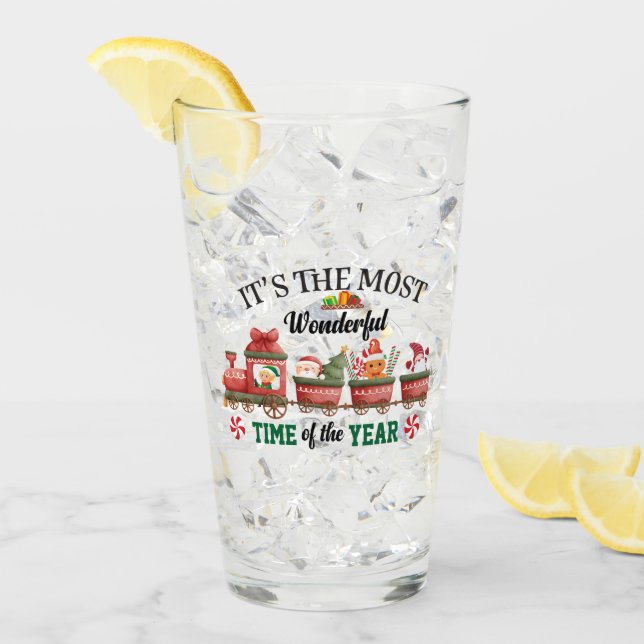 Verre C'est le moment le plus merveilleux de l'année (Devant glace)