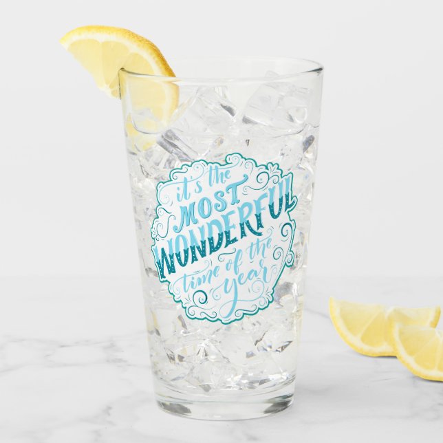 Verre C'est le moment le plus merveilleux de l'année (Devant glace)