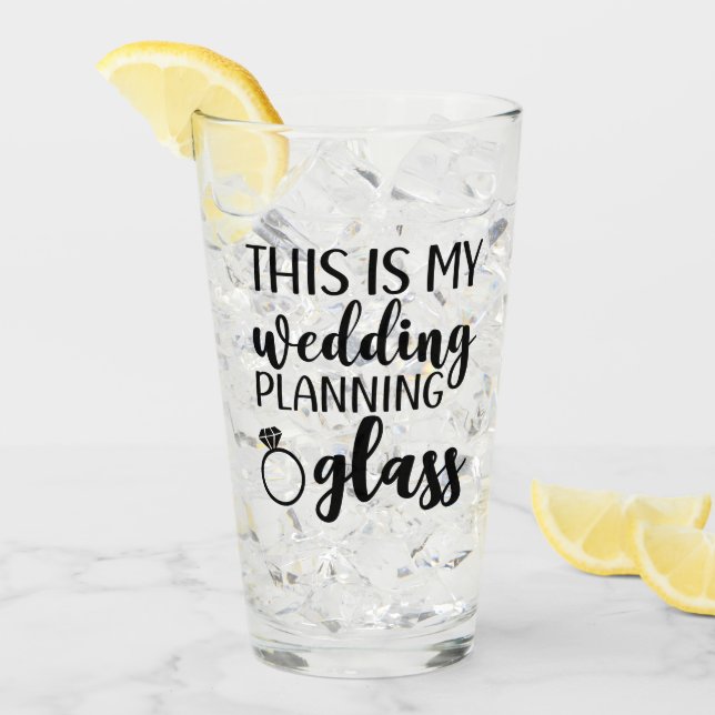 Verre C'est ma mariée de planification Mariage pour être (Devant glace)
