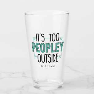 Verre C'est trop de gens à l'extérieur Introvert