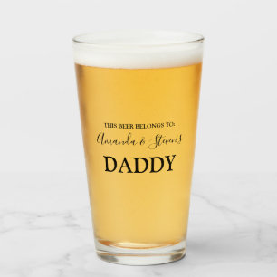 Verre Cette bière personnalisée appartient à