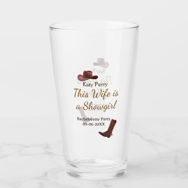 Verre Cette épouse est un nom de soirée de bachelorette  (Devant)