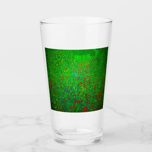 Verre Champ de pavot Gustav Klimt (Devant)