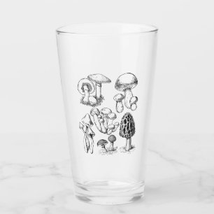 Verre Champignons Mycologiste Botaniste morel botanique