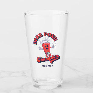 Verre Champion de la bière Pong amusant jeu de boisson
