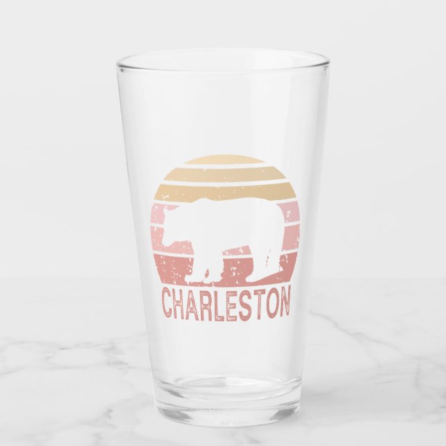 Verre Charleston West Virginie Retro Bear (Devant)