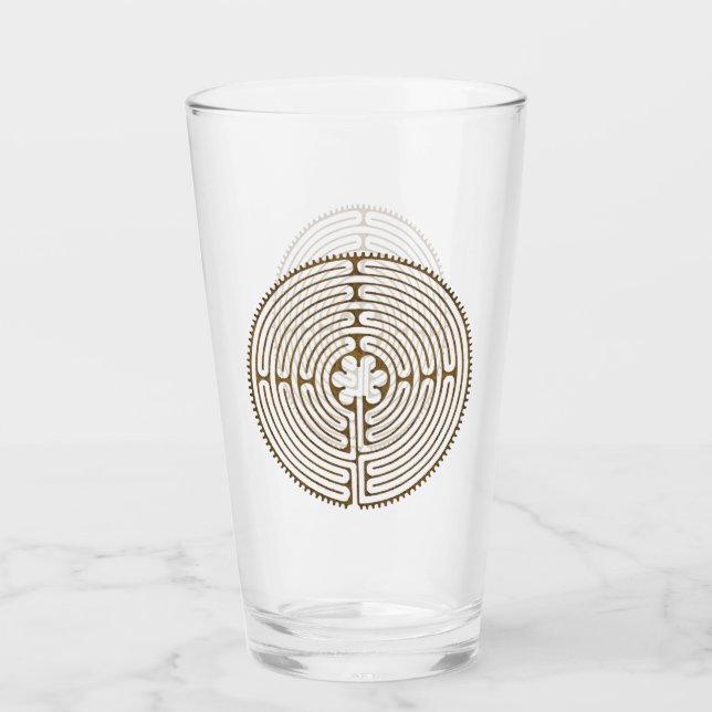 Verre Chartres Labyrinthe - Symbole spirituel Antique 1 (Devant)