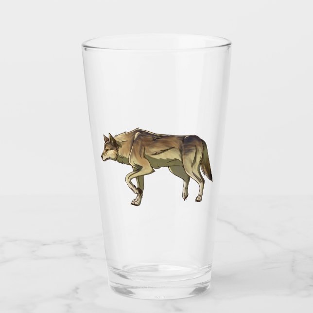 Verre Chasse au lever du soleil (Devant)