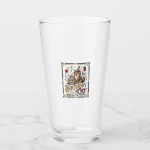 Verre Chat d'anniversaire Chat d'anniversaire Âge Vintag