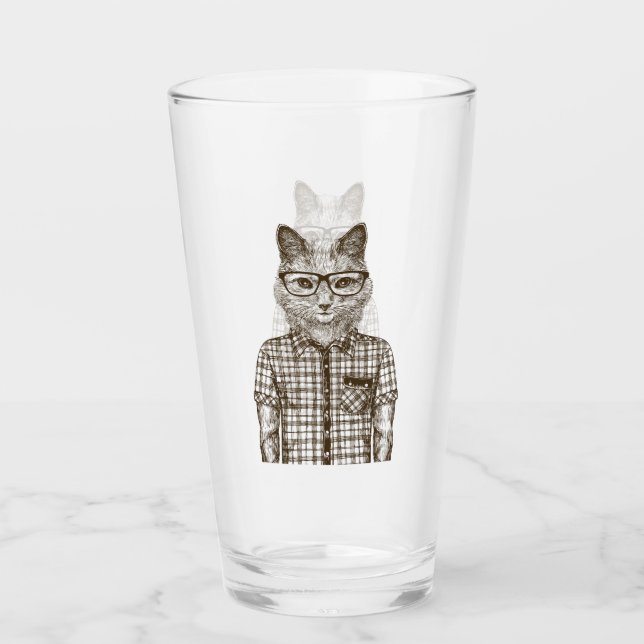 Verre Chat de hippie (Devant)