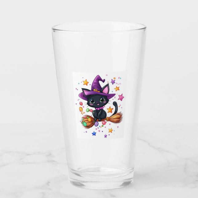 Verre Chat de sorcière de bonbons (Devant)