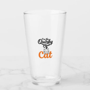 Verre Chat drôle Gravure vintage Dessin amateur de chats