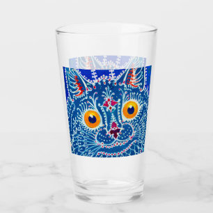 Verre Chat gothique bleu