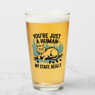 Verre Chat Grumpy - 'Vous êtes juste un humain, mon pers
