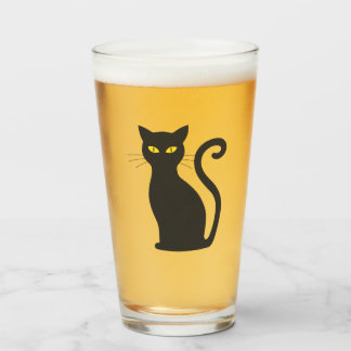 Verre chat noir
