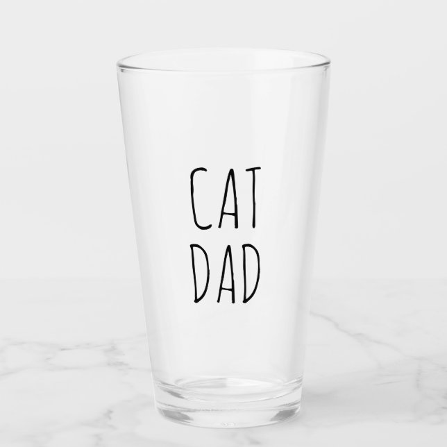 Verre "Chat Papa" Simple Farmhouse moderne (Devant)