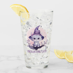 Verre Chat sorcier enchanteur