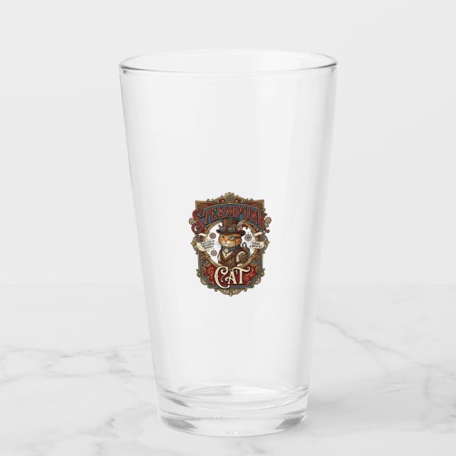 Verre Chat Steampunk Steampunk Chat Vintage (Devant)
