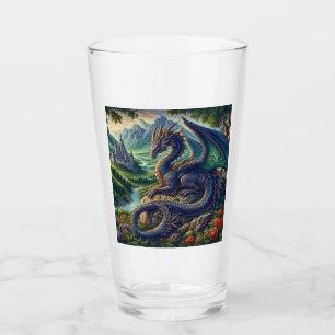 Verre Château du Dragon médiéval coloré