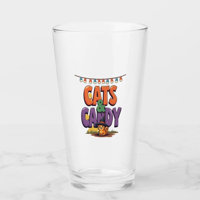 Verre Chats & Bonbons (Devant)