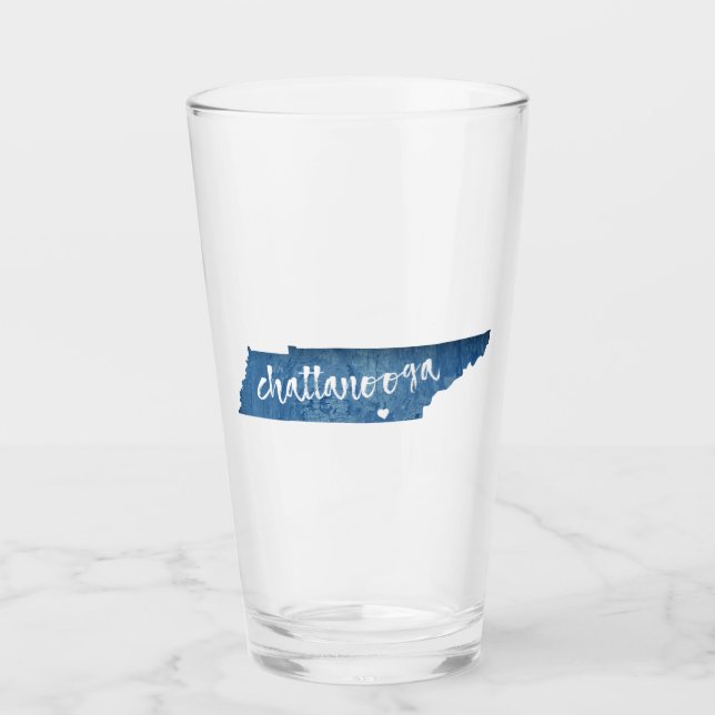 Verre Chattanooga Tennessee Grain de bois (Devant)