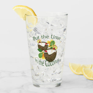 Verre Chaux dans la noix de coco