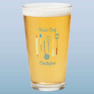Verre Chef Chef Bière personnalisée