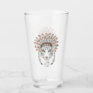 Verre Chef indien indigène de tigre