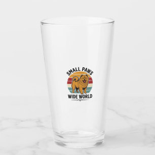 Verre Chemise Chow Chow Petits Pattes Grand Monde Vintag