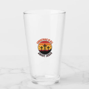 Verre Chemise Christian Noël Jésus Coucher de soleil Cro