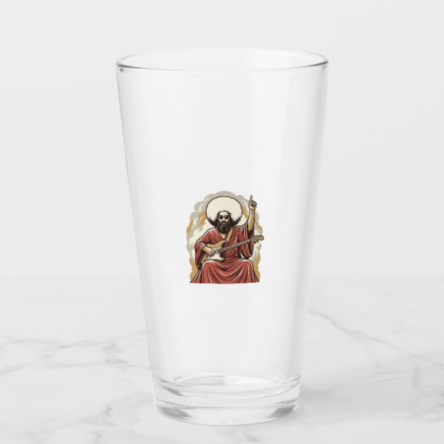 Verre Chemise d'art vectoriel de guitariste de gravure v (Devant)