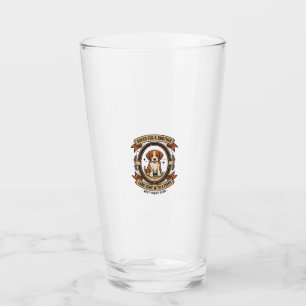 Verre Chemise drôle de chiot demandé pour frère a obtenu