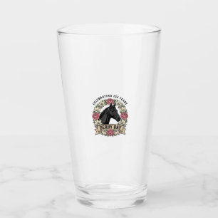 Verre Chemise Fleurie de Derby Vintage pour Cheval