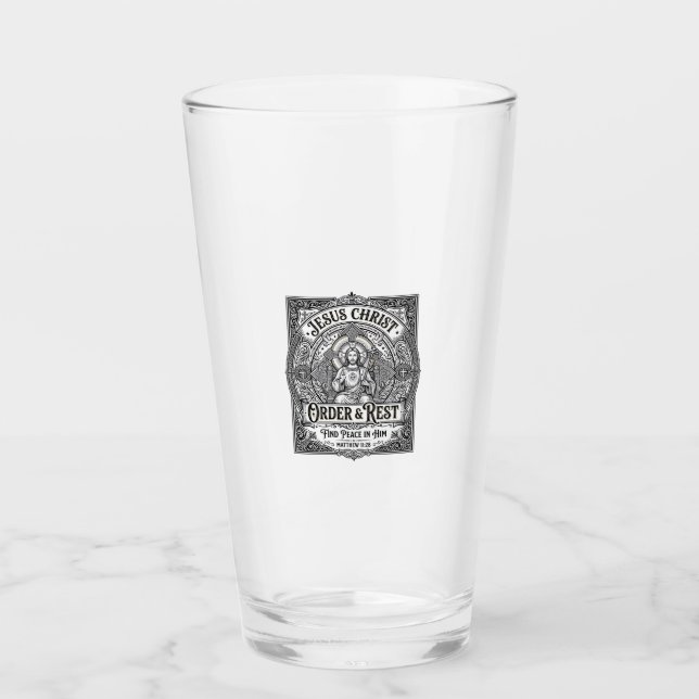 Verre Chemise graphique chrétienne Jésus Débarrasse Mais (Devant)