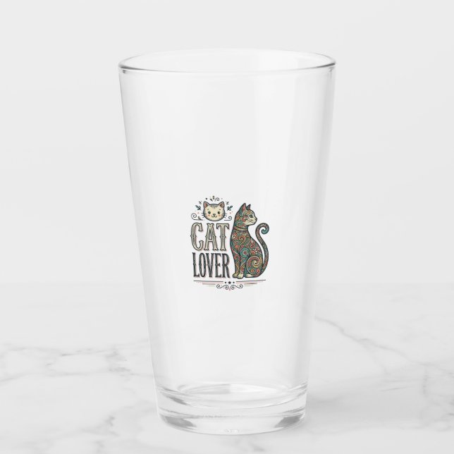 Verre Chemise graphique de style gravure pour amateur de (Devant)